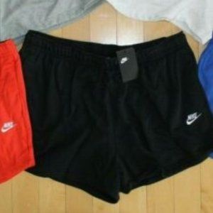 NWT NIKE PLUS SPORTSWEAR WOMEN'S FLEECE‎ SHORTS BLACK